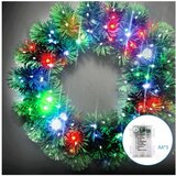 Aigostar LED RGBY spoljašnji božićni venac 72xLED/3xAA prečnik 50 cm IP44 u