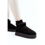 Boto Women's Snow Boots On Platform Lined With Fur Black Xamella | Eponuda.ba