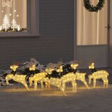  LED Riječni jeleni 6 pcs Zlatno tkanina | shoptok.hr