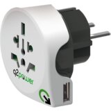 q2power Adapter, putni, univerzalni sa USB-om – WORLD TO EUROPE USB | Eponuda.ba