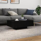 vidaXL Klubska miza Črni hrast Les 85 x 55 x 31 cm Klubska miza | Shoptok.si