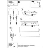 Nice Lamps bela stropna svetilka 25x25 cm mitra – | Shoptok.si