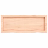  Zidna polica 80x30x(2-4) cm neobrađena masivna hrastovina | shoptok.hr