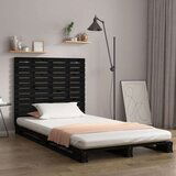  Zidno uzglavlje crni 106x3x91 5 cm od masivne borovine | shoptok.hr