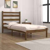  Posteljni okvir medeno rjav iz trdne borovine 100x200 cm, (20648377) Cene