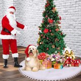 GARNECK 122cm belo krilo za božično drevo z mehko plišasto podlogo | Shoptok.si