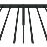 Metalni Kovinski posteljni okvir z vzglavjem črn 107x203 cm, (20739483) | Shoptok.si