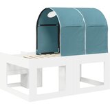  Krevet s Tunnels 4 pcs Bijela i svjetloplava Konstruirano drvo | Shoptok.si