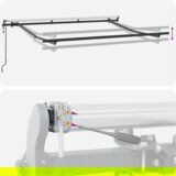  Skrovita tenda Žuta i narančasta i bijela 400x200 cm L | shoptok.hr