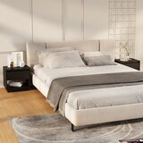 vidaXL Nočna omarica 2 kosa črna 45x34x44 cm iverna plošča Cene