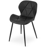 Mango stolica - crna eko koža / crne noge x 1 | shoptok.hr