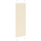 vidaXL Plisirana žaluzija krem 40x100 cm Širina tkanine 39,4 cm | Shoptok.si