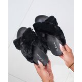 Resti Slippers with fur in black Mashte - Footwear | shoptok.hr