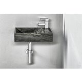 Sapho Črn kamnit umivalnik za WC 40x22 cm Blok – | Shoptok.si