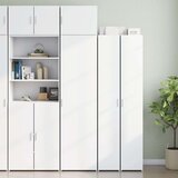 vidaXL Uski ormarić za pohranu bijeli 50x42,5x225 cm konstruirano drvo | shoptok.hr