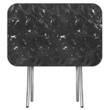 alesta Sklopivi sto 60x100cm crni mermer AL10028CM | Eponuda.com