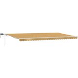  Skrovita tenda Šareni 600 × 300 cm Tkanina i čelik | Eponuda.ba