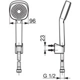 Hansa 44600113 basicjet tuš set brez armature | Shoptok.si