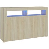 vidaXL Komoda s LED svjetlima boja hrasta sonome 115,5 x 30 x 75 cm | shoptok.hr