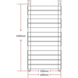  Kupaonski radijator za centralno grijanje ravni 600 x 1200 mm | shoptok.hr