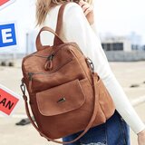 Venisymlis Usnjena Nahrbtna Torbica Za Ženske Modna Večnamenska Oblikovalska Ročna Torbica Ženske Naramne Torbice Potovalne Nahrbtnike Rjava, (22070025) | Shoptok.si