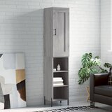 vidaXL Visoka omara siva sonoma 34,5x34x180 cm inženirski les | Shoptok.si