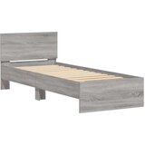  Okvir za krevet s uzglavljem siva boja hrasta 90x190 cm drveni | shoptok.hr