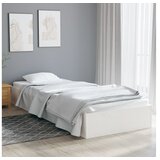  Posteljni okvir bel iz trdnega lesa 90x190 cm 3FT | Shoptok.si