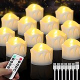 DAPHOMEU 12x polnilne LED čajne svečke z daljincem in časovnikom Cene