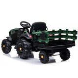 Ramiz Otroški traktor na baterijo 12V z prikolico zelena | Shoptok.si