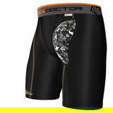 Shock Doctor compression shorts with jockstrap Hard Cup, black, S | shoptok.hr