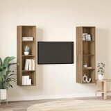  Set TV komoda 2 pcs Smeđa 37 x 37 x 142,5 cm Konstruirano drvo | Eponuda.com