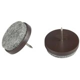 STABILIT Podstavki iz filca (Premer: 28 mm, 4 kos, Rjava, Žeblji) | Shoptok.si