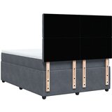  Krevet s oprugama i madracem tamnosivi 160x200 cm baršunasti | shoptok.hr