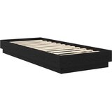  Okvir kreveta za pod Crni hrast 80 x 200 cm Konstruirano drvo | shoptok.hr