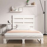  Posteljni okvir bel 75x190 cm trdna borovina 2FT6 | Shoptok.si