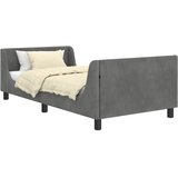  Krevet za djecu s uzglavljem Tamno siva 80 x 200 cm Baršun | shoptok.hr