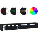 TV ormar 3 pcs Crni hrast 290 x 36,5 x 40 cm Konstruirano drvo | shoptok.hr