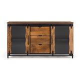 GINER Y COLOMER Komoda iz mangovega lesa in črne kovine, (22147782) | Shoptok.si
