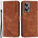 INORCO Za Infinix Zero 20 4G usnjena torbica s stojalom za telefon Skin-touch Lines vtisnjena denarnica ovitek za telefon, (22033212) Cene