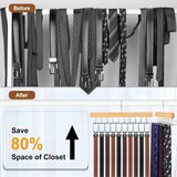 TOPIA HANGER 2x leseno obešalo za pasove in kravate z 20 kavlji | Shoptok.si