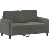  Dvosjed tamnosivi 120 cm baršunasti | shoptok.hr