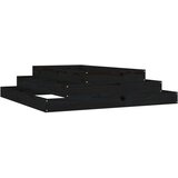  Sadilica crna 110x110x27 cm od masivne borovine | shoptok.hr