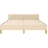  Posteljni okvir z vzglavjem krem 140x190 cm blago, (20906145) | Shoptok.si