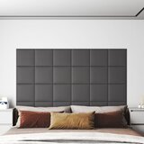  Zidne ploče od umjetne kože 12 kom sive 30 x 30 cm 1,08 m² | shoptok.hr
