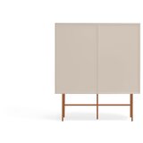 Teulat Ciglasta/bež visoka komoda s kliznim vratima 120x140 cm Nube – | shoptok.hr