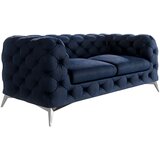 Ropez Temno modra žametna sedežna garnitura 185 cm Chelsea – | Shoptok.si