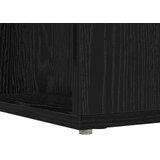  Kutni stol s policom Crni hrast 101,5 x 149,5 x 149,5 cm | Eponuda.ba
