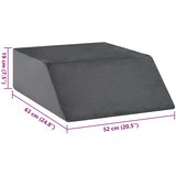  Jastučić za noge Jednobojno Siva 63 x 52 x 19 cm PU pjena | shoptok.hr
