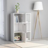Ormarić za knjige bijeli 60 x 29,5 x 90 cm konstruirano drvo | Eponuda.com